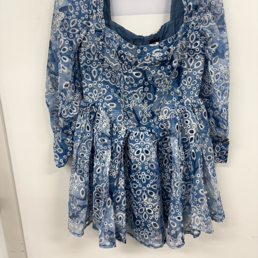 Blue Floral Women’s Dress